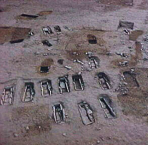 birds' eye view of excavation